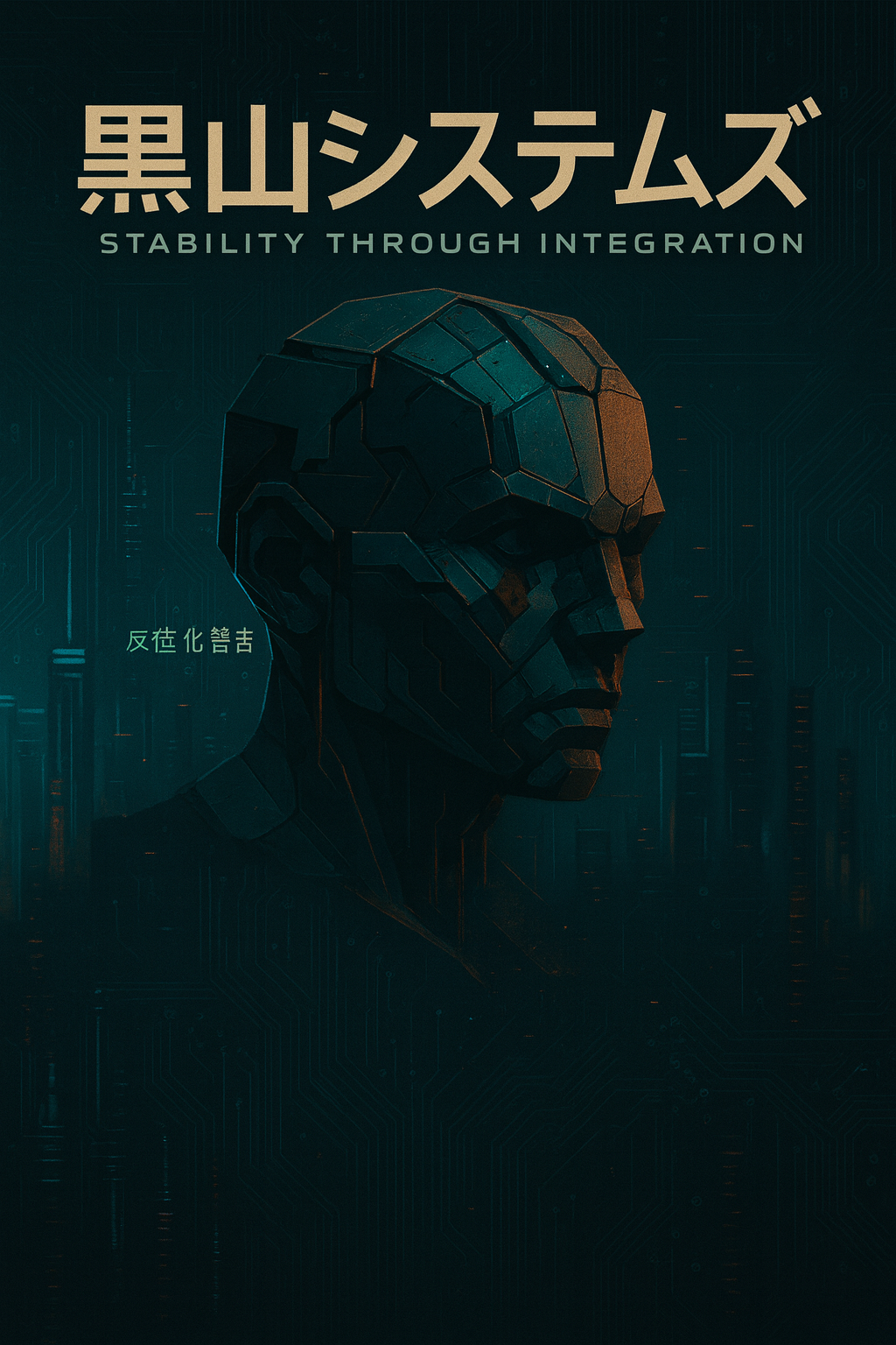 Stilisierte Karte der Cyberpunk-Welt in Neon