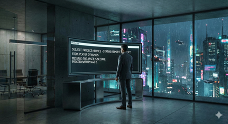 Neonbeleuchtete Gasse im Regen mit Noir-Stimmung