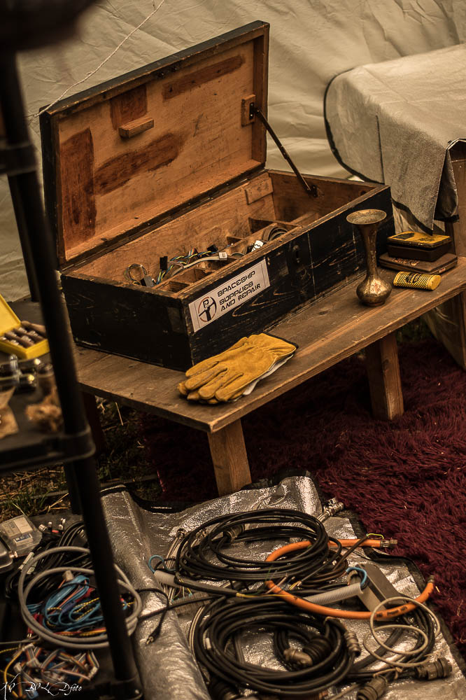 Hacking-Station mit Sensoren und Werkzeug