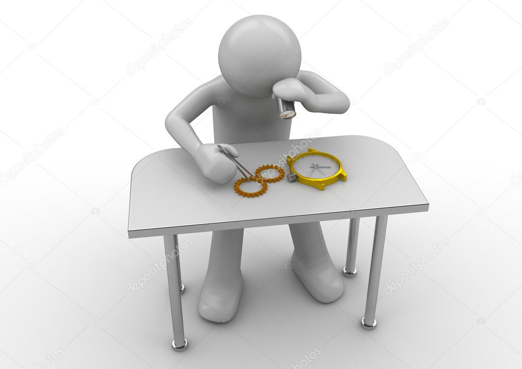 Fixer-Schreibtisch mit Hologrammen